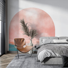 Pink Arch Wall Decal: Boho Nursery Decor Sticker