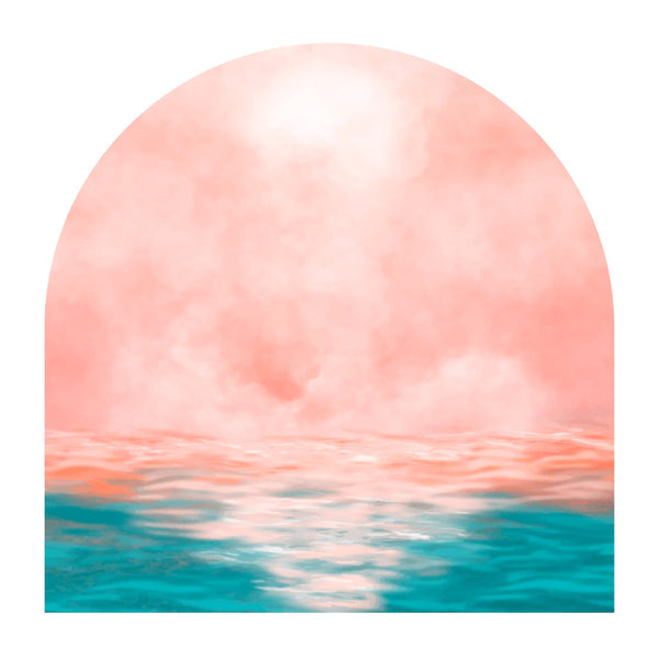 Pink Arch Wall Decal: Boho Nursery Decor Sticker