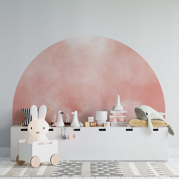Pink Arch Wall Decal: Boho Nursery Decor Sticker