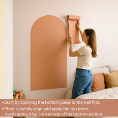 Pink Arch Wall Decal: Easy-Apply Headboard Art