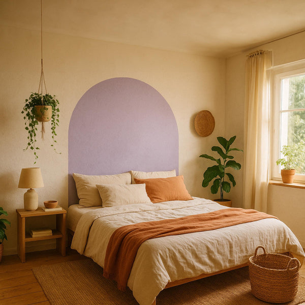 Pink Arch Wall Decal: Easy-Apply Headboard Art