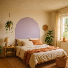 Pink Arch Wall Decal: Easy-Apply Headboard Art