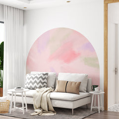 Pink Boho Arch Wall Decal: Nursery & Hotel Decor
