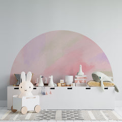 Pink Boho Arch Wall Decal: Nursery & Hotel Decor