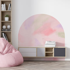 Pink Boho Arch Wall Decal: Nursery & Hotel Decor