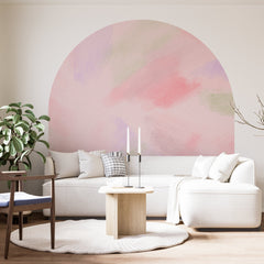 Pink Boho Arch Wall Decal: Nursery & Hotel Decor