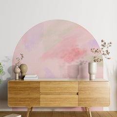 Pink Boho Arch Wall Decal: Nursery & Hotel Decor