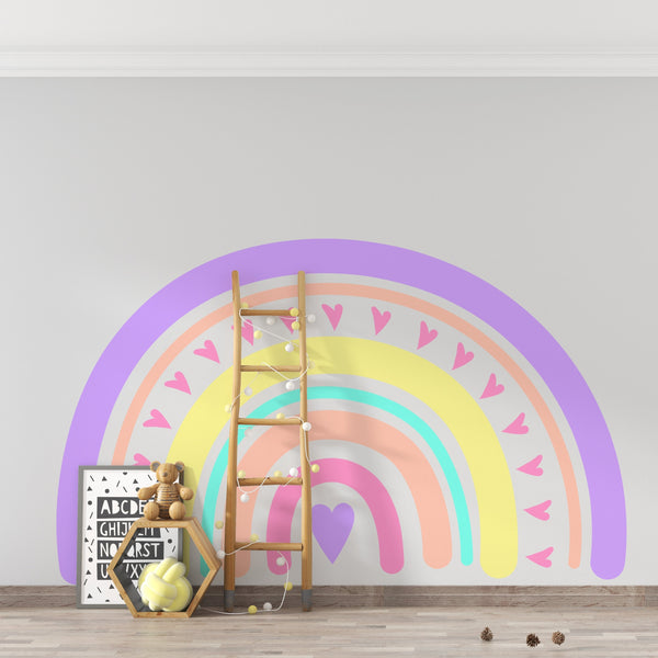 Rainbow Decal Wall Decor Baby Bedroom Decor Rainbow Wall Art Rainbow Wall Decor Nursery Decal For Wall Kids Room Decal Rainbow Art Sticker