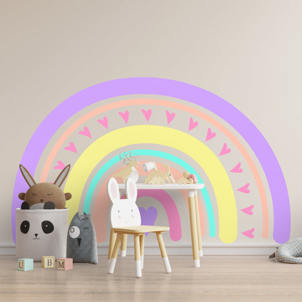 Rainbow Decal Wall Decor Baby Bedroom Decor Rainbow Wall Art Rainbow Wall Decor Nursery Decal For Wall Kids Room Decal Rainbow Art Sticker