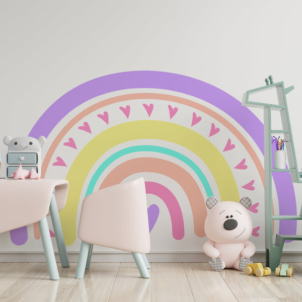 Rainbow Decal Wall Decor Baby Bedroom Decor Rainbow Wall Art Rainbow Wall Decor Nursery Decal For Wall Kids Room Decal Rainbow Art Sticker
