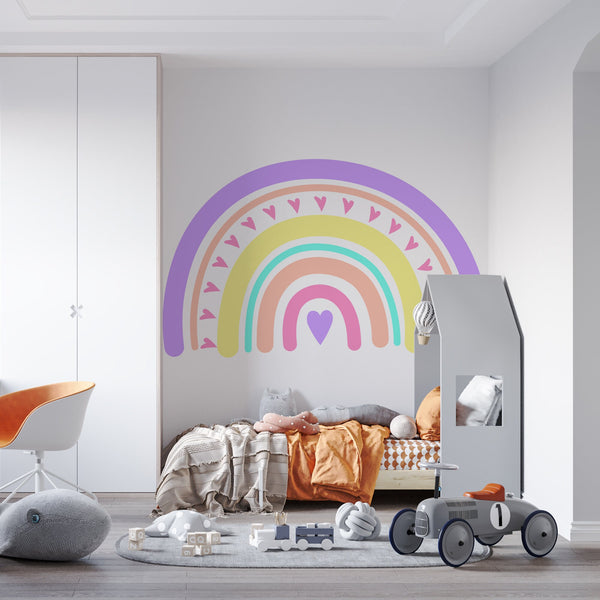 Rainbow Decal Wall Decor Baby Bedroom Decor Rainbow Wall Art Rainbow Wall Decor Nursery Decal For Wall Kids Room Decal Rainbow Art Sticker