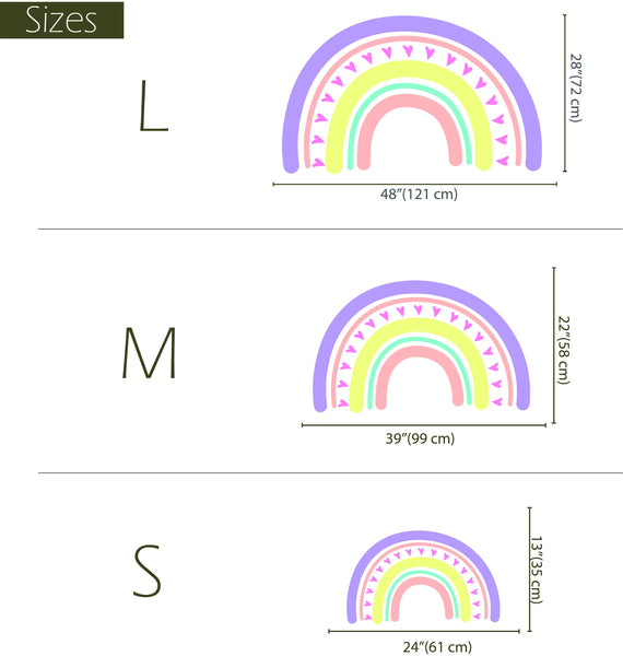 Rainbow Decal Wall Decor Baby Bedroom Decor Rainbow Wall Art Rainbow Wall Decor Nursery Decal For Wall Kids Room Decal Rainbow Art Sticker