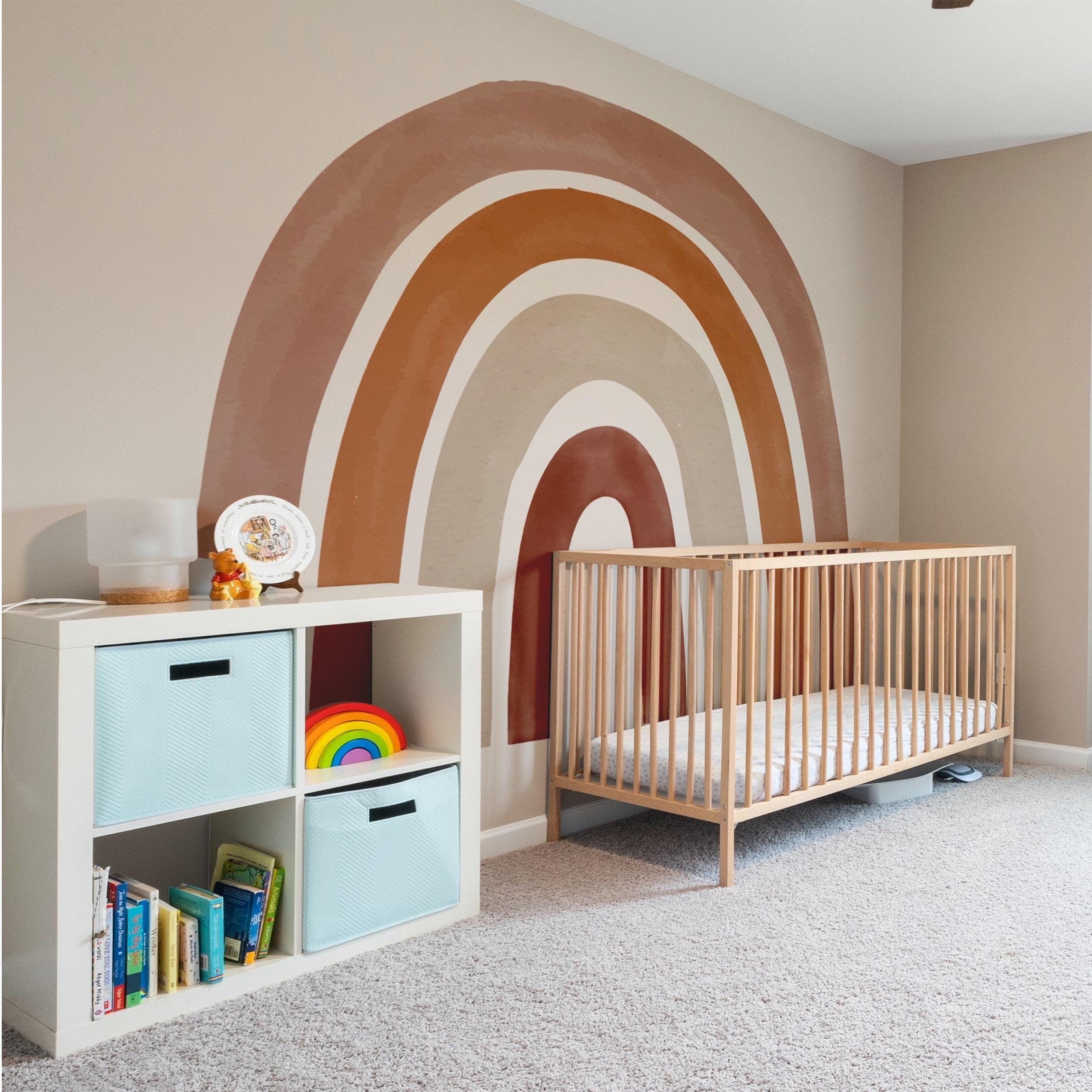 Rainbow Wall Decal: Peel and Stick Nursery Decor