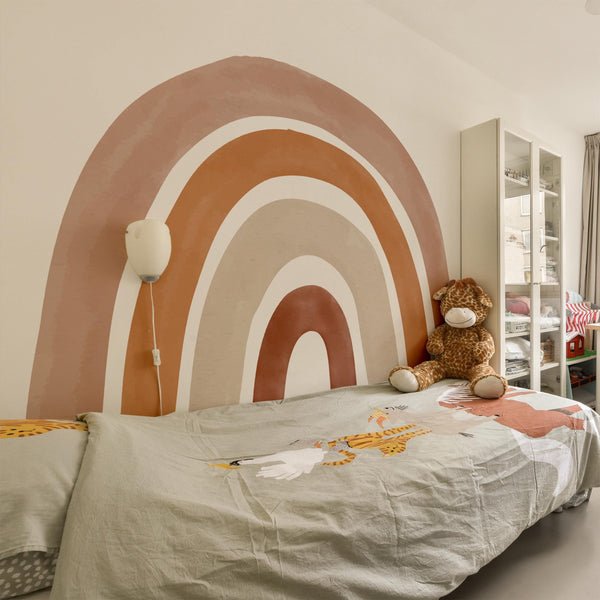 Rainbow Wall Decal: Peel and Stick Nursery Decor