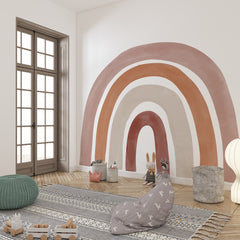 Rainbow Wall Decal: Peel and Stick Nursery Decor