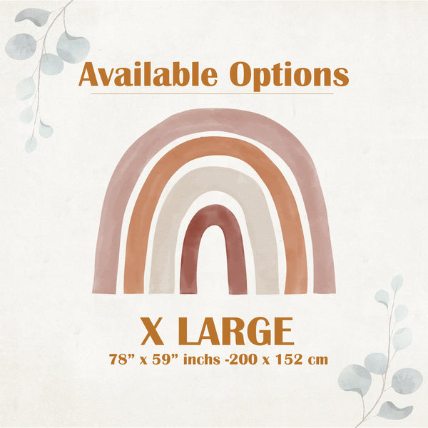 Rainbow Wall Decal: Peel and Stick Nursery Decor