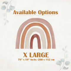 Rainbow Wall Decal: Peel and Stick Nursery Decor