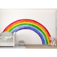 Rainbow Wall Decal: Peel and Stick Nursery Wallpaper