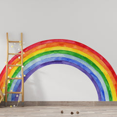 Rainbow Wall Decal: Peel and Stick Nursery Wallpaper