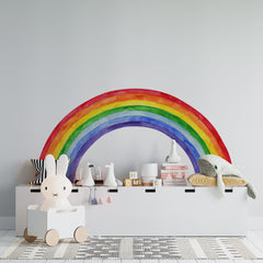 Rainbow Wall Decal: Peel and Stick Nursery Wallpaper