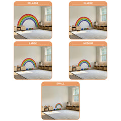 Rainbow Wall Decal: Peel and Stick Nursery Wallpaper