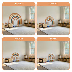 Watercolor Rainbow Wall Decal: Pastel Nursery Sticker