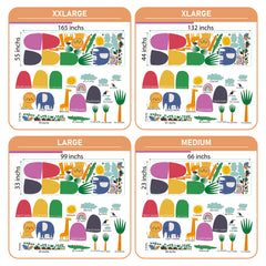 Safari Animal Wall Decal: Removable Jungle Nursery Decor