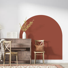 Terracotta Arch Wall Decal: Headboard Sticker, Bedroom Decor