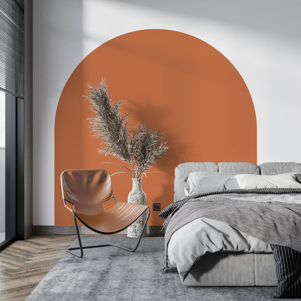 Terracotta Arch Wall Decal: Headboard Sticker, Bedroom Decor