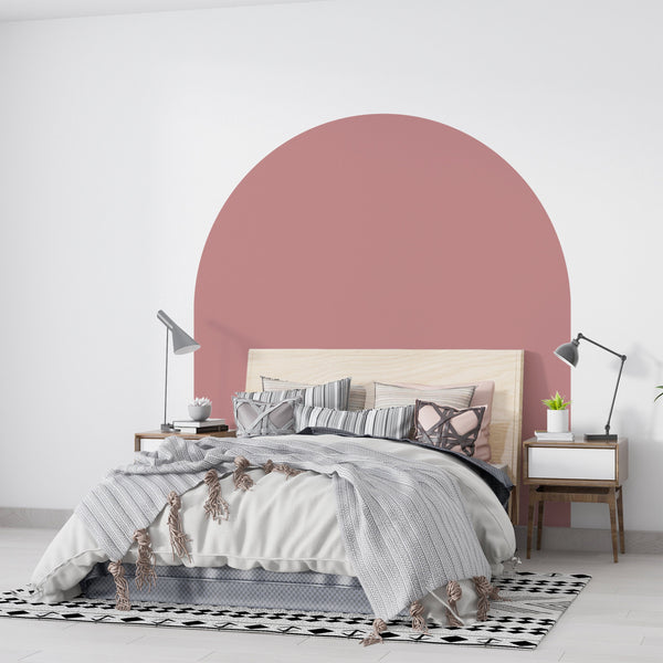 Terracotta Arch Wall Decal: Headboard Sticker, Bedroom Decor