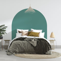 Terracotta Arch Wall Decal: Headboard Sticker, Bedroom Decor