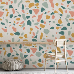 Terrazzo Pattern Wall Decal: Removable Italian Floor Sticker
