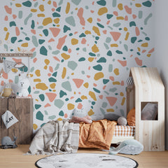 Terrazzo Pattern Wall Decal: Removable Italian Floor Sticker