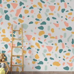 Terrazzo Pattern Wall Decal: Removable Italian Floor Sticker