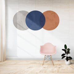 Triple Circle Decal, Circle Wall Decal, Modern Wall Decor, Abstract Pastel Sticker, Arch Sticker, For New Home Gift, For Living Room Decal,