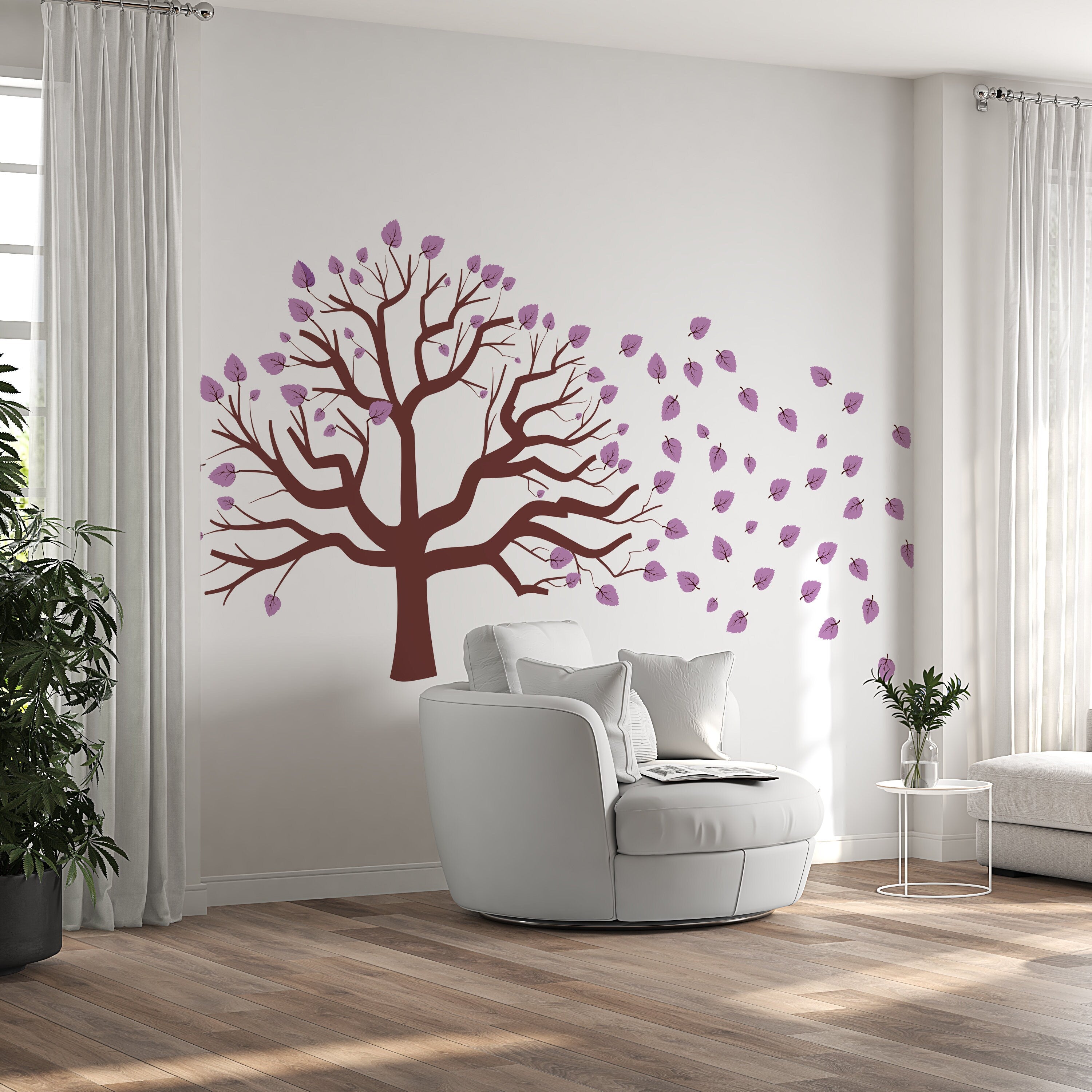 Wall Decal Big Tree Stickers Big Tree Decal Nursery Wall Tattoos With Wall Mural Removable