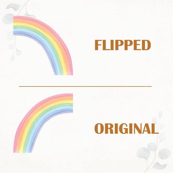 Watercolor Half Rainbow Wall Decal: Large Nursery Sticker