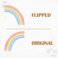 Watercolor Half Rainbow Wall Decal: Large Nursery Sticker