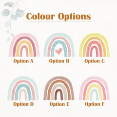 Watercolor Rainbow Wall Decal: Custom Nursery Mural