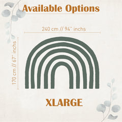 Watercolor Rainbow Wall Decal: Pastel Nursery Sticker