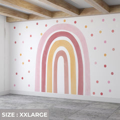 Watercolor Rainbow Wall Decal: Removable Boho Kids Room Decor