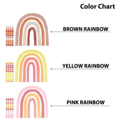 Watercolor Rainbow Wall Decal: Removable Boho Kids Room Decor