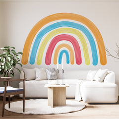 Watercolor Rainbow Wall Decal: Removable Nursery Decor