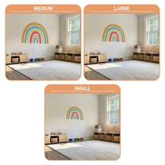 Watercolor Rainbow Wall Decal: Removable Nursery Decor