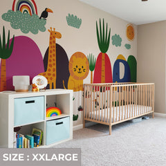 Safari Animal Wall Decal: Removable Jungle Nursery Decor