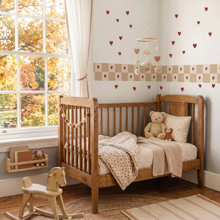 Red Hearts Wall Decals