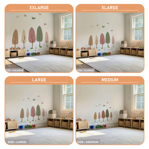 Colorful Trees Wall Decal